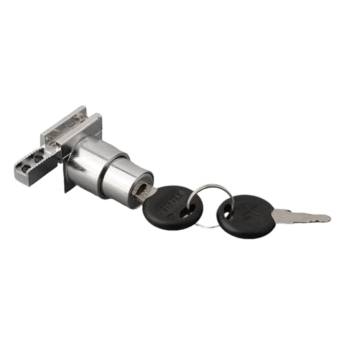Sliding Glass Door Lock Set with Keys for Display Cabinet or Terrarium,Zinc Alloy Construction,Rust-Resistant,for 5-8mm Glass,Silver,Pack of 4