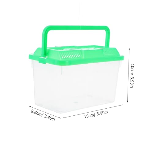 Portable Handheld Fish Tank Carrier for Travel Mini Aquarium for Turtles and Reptiles Clear Container Stylish Design for Fish and Hamsters Easy to Clean and Maintain