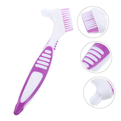 MERRYHAPY 2pcs Turtle Shell Cleaning Brush for Turtle Shells Aquatic Tortoises Safe Multi-Functional Brush Water Bowl Cleaning - color: Purple