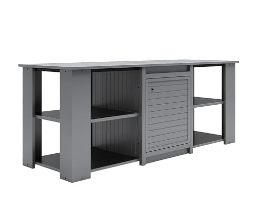 New Age Pet® ECOFLEX® 72" Jumbo Versa Stand, Standard Height Cabinet for Reptile & Small Animal Habitat, Lounge in Grey - color: Grey