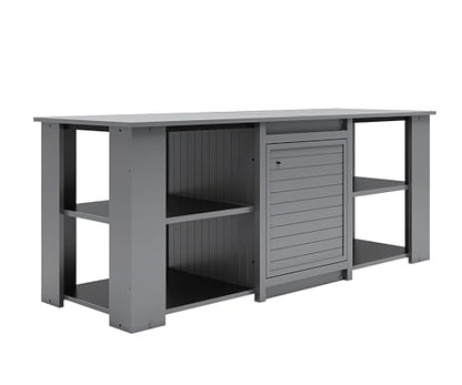 New Age Pet® ECOFLEX® 72" Jumbo Versa Stand, Standard Height Cabinet for Reptile & Small Animal Habitat, Lounge in Grey - color: Grey