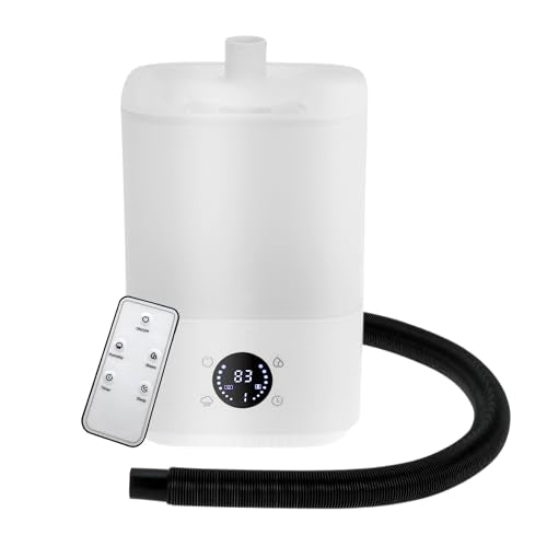 4L Reptile Fogger Mister, Efficient Humidifier Set with Remote Control, Reptile Humidifier for Proper Moisture Control, White, 1 Set - color: Top configuration