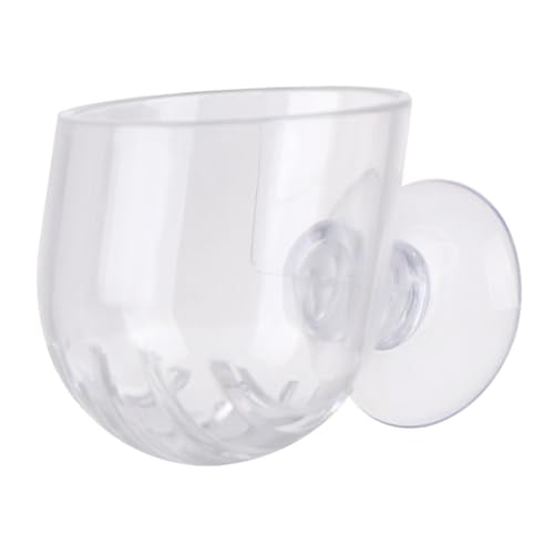Red Acrylic Automatic Fish Feeder Cup for Aquarium Shrimp and Fish Feeding Worms Small Red Feeding Dish Suitable for Tank Use