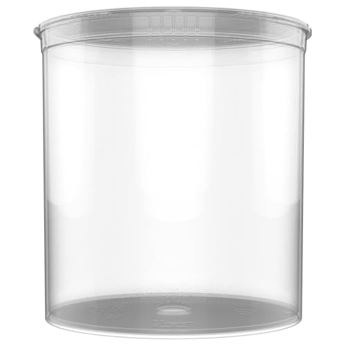 90 Dram CR Plastic Packaging Pop Top Containers - Child Resistant Travel Holder Vial Bottles - 60 qty (Clear) - color: Clear