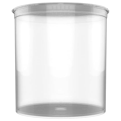 90 Dram CR Plastic Packaging Pop Top Containers - Child Resistant Travel Holder Vial Bottles - 60 qty (Clear) - color: Clear