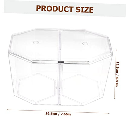 Toddmomy Transparent Fish Breeding Box Dual Chamber Isolation Tank for Betta and Small Fish for Spawning and Fry Safety Aquarium Divider for Home Decor