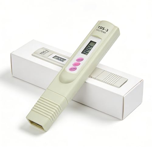 TDS Meter Digital Water Tester for Drinking Water, 3 in 1 TDS,EC,Temperature Meter,Portable Water Testing Kits for Hydroponics Aquarium and RO System