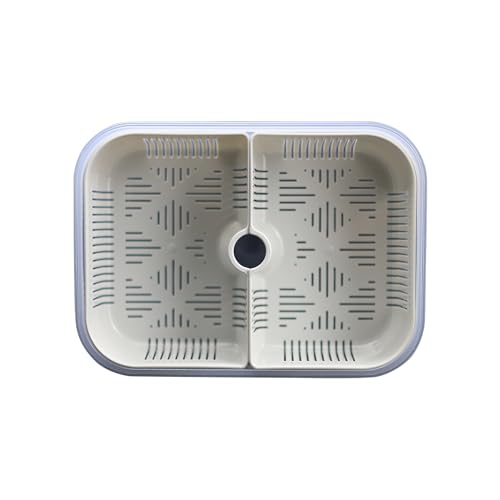 Dual Compartment Cleaning Bin | Compact, Durable, and Highly Functional with Dual Removable Baskets | The Ultimate No-Spill Cleaning Solution