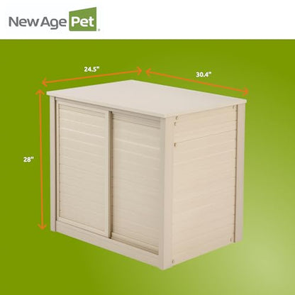 New Age Pet ECOFLEX 30" Small Versa Stand, Standard Height Cabinet for Reptile & Small Animal Habitat, Lounge in Maple - color: Tan, size: Small