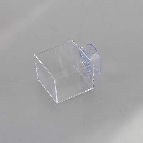4pcs mini Insect Water Dish, Transparent Plastic, Small Reptile Feeding Feeder, Crickets Pet Worm Cups Spider Gecko Butterfly Mantis Beetle Bowl Set | Wall Mounted Reptile Food Dish And Water Bowl Set For Small Lizard, Mantis And Jumping Spider, Animals E