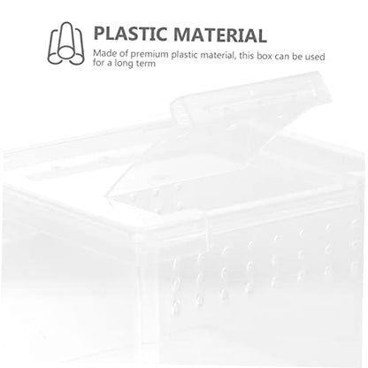 IMIKEYA Reptile Breeding Box Escape Lid PET Display Cage for Spiders Lizards and Insects Sturdy Container for Reptile Feeding and Breeding for Terrarium Use
