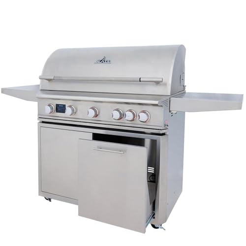 Blaze LTE PRO 40-in 5-Burner Propane Grill w/Digital Temperature Screen & Rotisserie