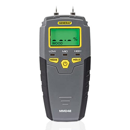 General Tools MMD4E Digital Moisture Meter, Grays & Etekcity Infrared Thermometer 1080, Heat Temperature Temp Gun for Cooking, Laser IR Surface Tool, Yellow
