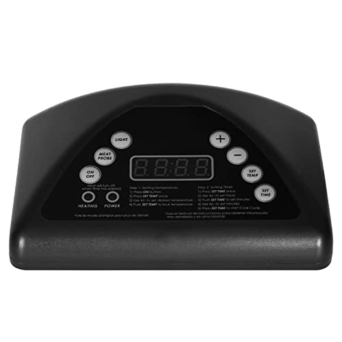 Digital Thermostat Controller Board Kit for Masterbuilt MB20070211 Smoker | Electric Smoker Top Digital Control Panel for MB20072614/MB21072618 Series - size: 7 buttons