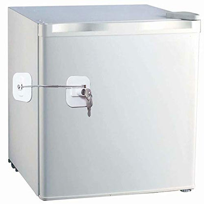 Locks for Refrigerator,2 Pack Fridge Lock with Keys,Lock for a Fridge,White Refrigerator Lock