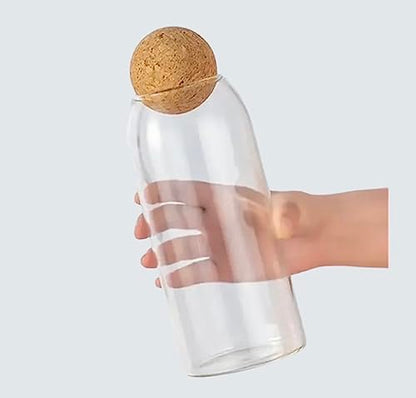 DIY Terrarium Kit with Closed Glass Bottle Container Planter with Lid (Ball Cork) | 2 Jars | Airtight Terrarium | Create Your Own Indoor Garden (No Live Plants) - style: Terrarium Kit + 2 Jars