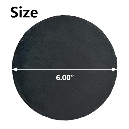 Reptile Basking Platform 6.0IN Turtle Rock Slate Plate Food Bowl Feeding Dish Tortoise Bathing Resting Terrace for Bearded Dragon Chameleon Gecko Snake Lizard Frog Newt - size: 6.0inch(1pcs)