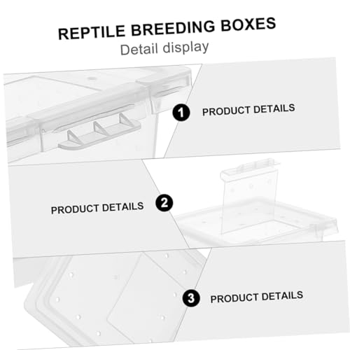 FOMIYES 12pcs Reptile Feeding Box Breeding Storage Nest for Snakes Lizards Frogs Environment