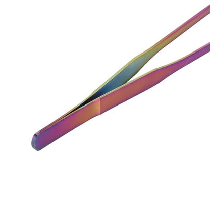 10.6Inch Stainless Steel Aquarium Tweezers Curved Design Ergonomic Non-Slip Grip for Planted Tank Fish Feeding Reptile Care(Straight Tweezers) - style: Straight Tweezers