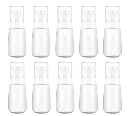Empty Fine Mist Spray Bottles 2oz Small Travel Perfume Atomizer for Essential oil Perfume Hair Makeup 10 Pack - color: 2oz - Pack 10