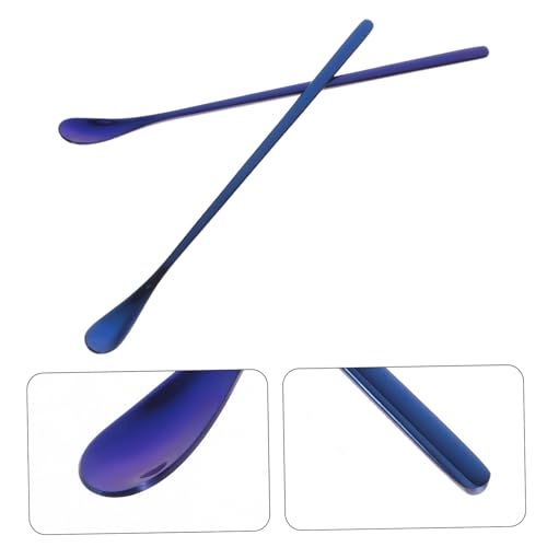 TOYANDONA 2pcs Stainless Steel Reptile Food Spoon Lizard Feeding Scoop for Easy Compact and for Lizards Frogs and Small Animals
