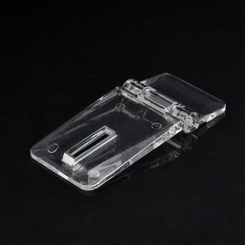 SEIWIEI Mini Hinge Hasp Acrylic Lock Clear Hinge Hasp Transparent Lock Latch Hasp Lock Easy to Use for Doors, Cabinets, Windows(3 Pcs) - size: 3 Pcs