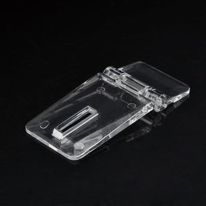 SEIWIEI Mini Hinge Hasp Acrylic Lock Clear Hinge Hasp Transparent Lock Latch Hasp Lock Easy to Use for Doors, Cabinets, Windows(3 Pcs) - size: 3 Pcs