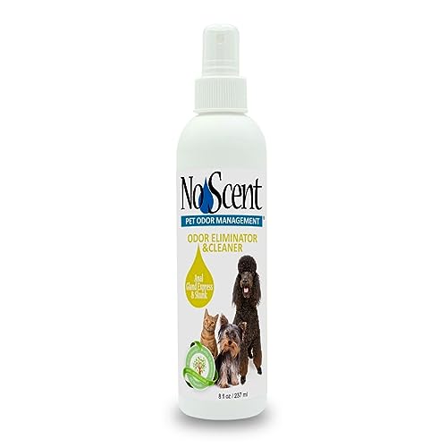 No Scent Anal Gland Express & Skunk Spray Pet Fur Cleaner for Dogs & Cats (8 Fl Oz / 237 mL) - size: 8 Fl Oz (Pack of 1)