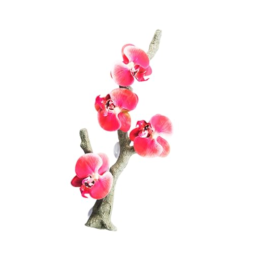 Reptiles Decoration Terrariums Plant Corner Climbing Branch Suction Cup Aquariums Artificial Vine for Snake Bearded Dragon - size: B