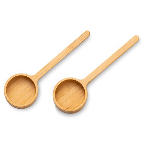 Bamboo Wooden Coffee Scoop for Jars Farmhouse Minimalist Food Jar Scoop - color: Bamboo