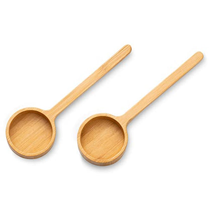 Bamboo Wooden Coffee Scoop for Jars Farmhouse Minimalist Food Jar Scoop - color: Bamboo