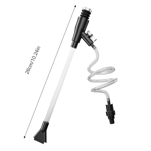 Gravel Vacuum for Aquarium Hand Pump Siphon Water Changer | Water Cleaner Gravel Siphon for Aquariums for Maintenance Cleaning Reptile Shrimp Home Office Apartment Dorm
