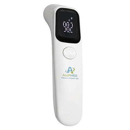 Baby Thermometer No Touch Infrared Forehead | Forehead Thermometer for Babies, Kids and Adults, Fast 1 Second Reading, Quiet Night LED Display, Fever Alert, F/C Switchable - color: Black White