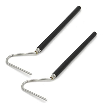 JIHAQUA Stainless Steel Extensible Snake Hook 39 inch 2pcs | Retractable, Reptile Hook, Pick-up Handling Tool - size: 39 inch 2 Pcs