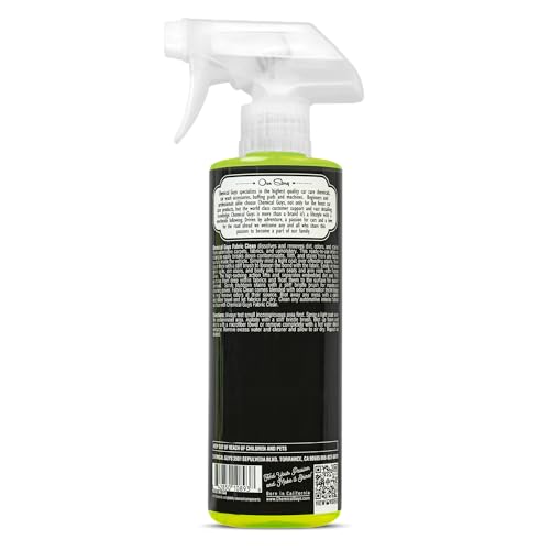 Chemical Guys, Citrus Fabric & Carpet Cleaner, Ready-to-Use Spray, 16 oz | Ready-to-use foaming spray lifts stains and odors from car seats, carpet and floor mats, safe on most fabrics - size: 16 oz