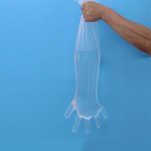 50PCS Disposable Gloves, Long Sleeve Gloves, Cow Examination, Cleaning, Hunting, Field Dressing and Gardening Glove