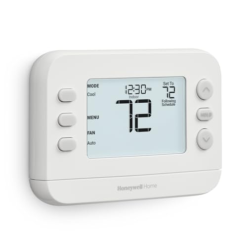 Honeywell Home X2P Programmable Thermostat, White | RTH20B Single-Stage, 1 Heat/1 Cool Compatibility, 5-2 Day Schedule