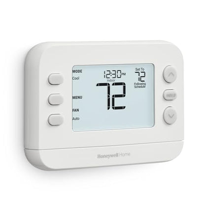 Honeywell Home X2P Programmable Thermostat, White | RTH20B Single-Stage, 1 Heat/1 Cool Compatibility, 5-2 Day Schedule