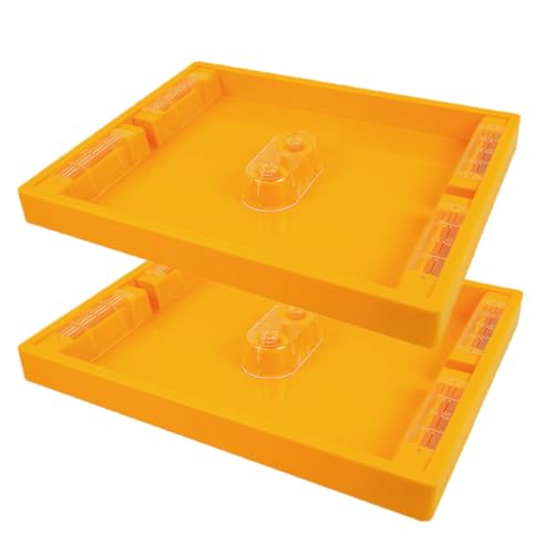 2 Pack Beehive Feeder for Beehive Langstroth 10 Frame Beekeeping Supplies 1.2 Gallon, Bee Top Feeder for Feeding Water or Sugar Cake to Bee Hives Beekeeping Feeder Equipment - size: 2 pcs