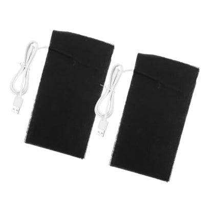 Abaodam 2pcs USB Heat Mat for Small Pets Gentle Skin-Friendly Heating Pad for Reptiles Hamsters and Safe Under Tank Heater for Terrariums and Pet Enclosures
