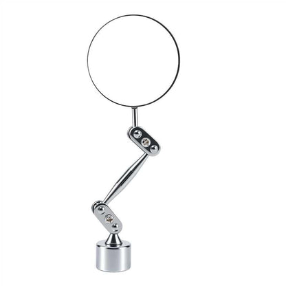 HARDK Inspection Mirror with Magnetic Base - 2 Inch Round Swivel Angle Ball Joint Antenna Inspection Tools for Arc, MIG,Spot Welding,Equipment Inspection,Mechanical Welding,Coffee Machine Maintenance - size: BIG BASE WIITH 2 INCH