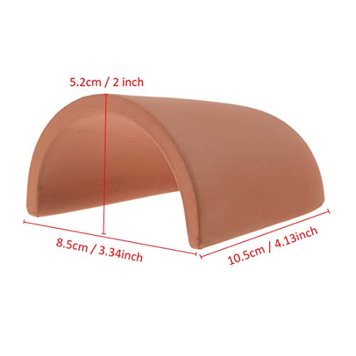 Siam Ceramic Shrimp Shelter Hide Cave Fish Tank Decorations with 3 Plastic Fish Ornaments – Breeding Cave & Hiding Shelter for Shrimp, Pleco, Betta, Cichlid – Aquarium Decor (Small)