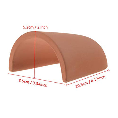 Siam Ceramic Shrimp Shelter Hide Cave Fish Tank Decorations with 3 Plastic Fish Ornaments – Breeding Cave & Hiding Shelter for Shrimp, Pleco, Betta, Cichlid – Aquarium Decor (Small)