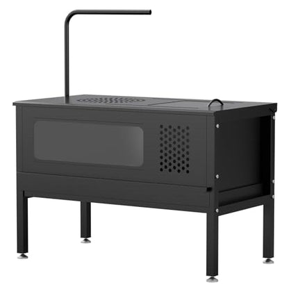 HAYOHRT Chicken Brooder Box - Stand-Up Brooder Pen for Chick Brooder with Lamp Stand & Removable Collection Tray Accommodates Up to 15 Chicks Ideal for Chickens Ducks Quails, No Lamp - size: 32.6 x16.9 x24.8''