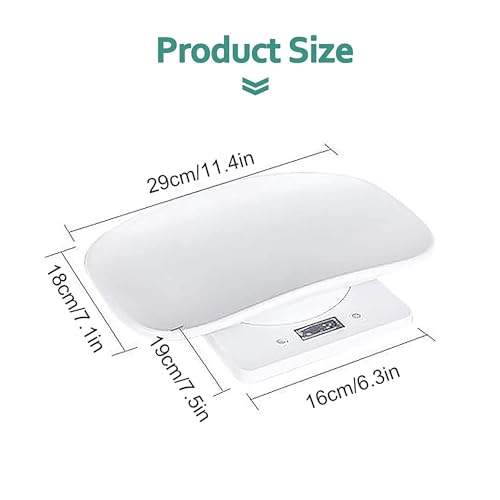 Digital Pet Scale for Small Animals,LCD Electronic Puppy & Kitten Weighing Scale,Multi-Unit Food & Animal Scale with Tray,Portable Gram Scale for Cats,Hamsters,Reptiles for Home
