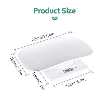 Digital Pet Scale for Small Animals,LCD Electronic Puppy & Kitten Weighing Scale,Multi-Unit Food & Animal Scale with Tray,Portable Gram Scale for Cats,Hamsters,Reptiles for Home