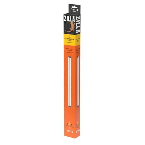 Zilla Reptile Pet Habitat Lighting UVB Fluorescent Desert T8 Light Bulb, 15 Watt | Pet, Fluorescent - size: 18" - 15 Watt, style: Desert