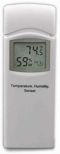 Ambient Weather WS-3000-X3 Thermo-Hygrometer Monitor w/ 5 Remote Sensors | Logging, Graphing, Alarming, Radio Controlled Clock - size: 1 Console / 5 Sensors