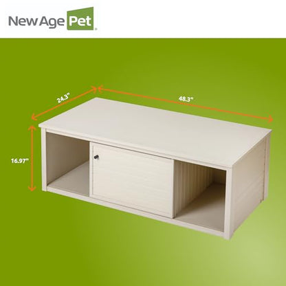 New Age Pet Lo‑Boy Versa Stand for Reptile Terrariums, Low-Profile ECOFLEX Cabinet for Stacked Large, 48" Mojave Reptile Habitats, Maple - color: Maple