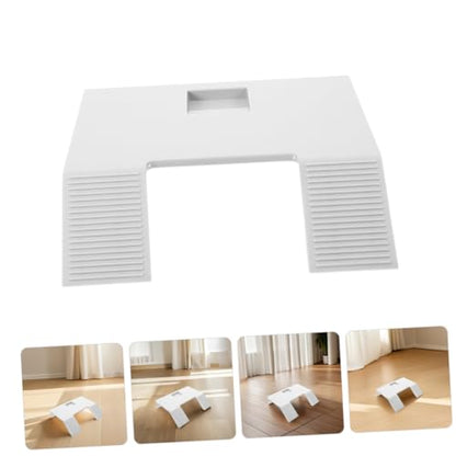 Toyvian 2pcs Plastic Turtle Ramp Suction Cups Floating Dock for Basking Desktop Reptile Basking Platform for Turtle Tank - color: White